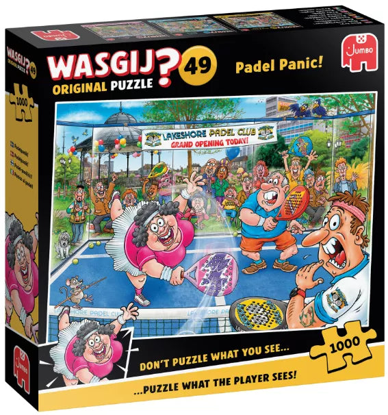 Wasgij Destiny Original 49 – Paniek op de Padelbaan (1000 stukjes)